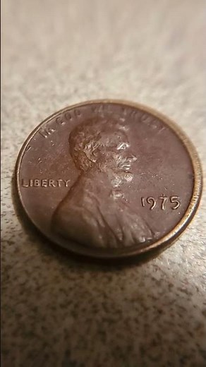 1975 Rare Red Error Penny - No Mint Mark