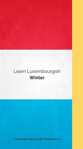 ❄️ It’s very cold in Lëtzebuerg, with MINUSGRADEN (below-zero-temperatures). ❄️ Et schneit – it’s snowing De Schnéi ass wäiss – the snow is white Schnéiflacke falen vum Himmel erof. - The snowflakes are falling from the sky. Den Himmel ass gro a bedeckt. - The sky is grey and cloudy. Perfect weather to learn useful seasonal vocabulary and talk about the weather like a local. 👉 Discover our Luxembourgish courses and start learning with confidence on luxembourgishwithanne.lu #luxembourgishwithann
