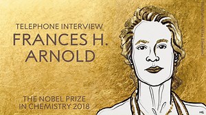 “I’m bouncing off the walls but I’m trying to pretend to sound calm and collected.” We spoke to our new laureate Frances Arnold moments after she discovered she had been awarded this year's Nobel Prize in Chemistry. Listen to the full telephone interview: | Nobel Prize