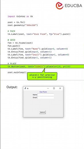 Tkinter mainloop explained in the simplest way! #tkinter #mainloop #coding #tech #tkintertutorial