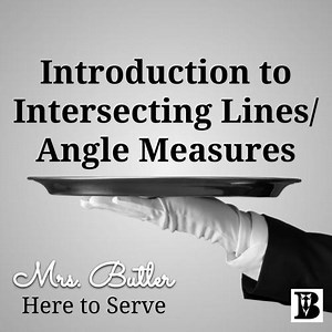 Introduction to Intersecting Lines and Angle Measures Video