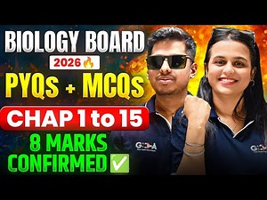 Class 12th BIOLOGY Board 2026 🔥PYQs + MCQs 🔥Chap 1 to 15 || 8 MARKS || CONFIRMED ✅
