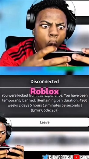 IShowSpeed Got BANNED on Roblox After Downloading a Cheat 😳🚨