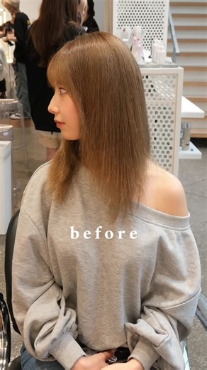 セミロングフェイスレイヤーデザイン - 顔まわりレイヤーカット＆スタイル提案