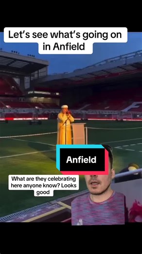 Celebrating at Anfield: A Glimpse Inside the Stadium