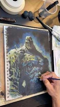 How I Draw and Paint Clayface | Batman. #art #gouache #paintingstyles #dcuniverse