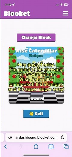 Tutorial on how to get the Wise Caterpillar on Blooket! #blooket #easy #3simplesteps #unique