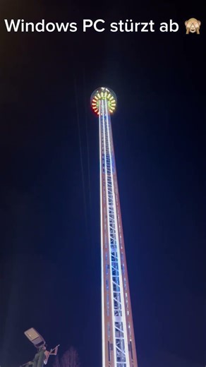 Absturz 🙈 70M Freefall Tower Windows stürzt ab #kirmes #freefalltower #unfall #absturz