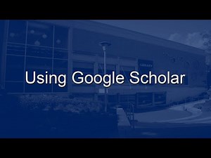 Using Google Scholar