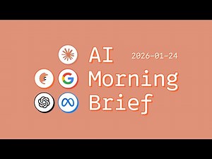 Anthropic 发布 Claude in Excel 预览版【AI 早报 2026-01-24】