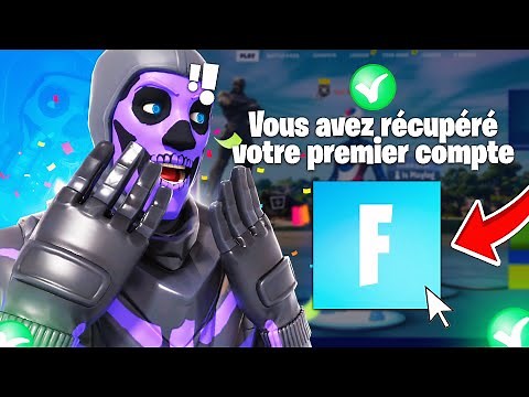 J'AI RETROUVÉ MON TOUT PREMIER COMPTE FORTNITE AVEC DES SKINS INCROYABLES 😯 !