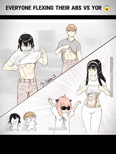 Them flexing their abs 💪🏻 #anime #meme #jujutsukaisen