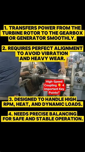 High-Speed Coupling 👇 4 Important Key Points!" power plant Steam turbine