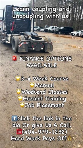 @blacksheepautomotive_ on Instagram: "The purpose of coupling and uncoupling trailers is to safely and securely connect and disconnect a trailer from a towing vehicle🚛📦 Here at BlackSheep we just don’t teach you drive instead you experience it! 😊 🚨 FINANCE OPTIONS AVAILABLE 🌟3-4 Week Course 🌟Manual 🌟Weekend Classes 🌟Hazmat Training 🌟Job Placement ⬆️Click the link in the bio Or give Us A Call. ☎️(404-979-1232) Hard Work Pays Off💰 #atlantacdl #georgiacdl #cdlschools"