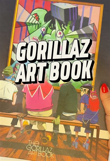 gorillaz artbook appreciation post. the details, the art, the vibe. absolutely worth it. 🧡 click the orange cart link to get yours #gorillaz #artbook #music #vinyl #gorillazartbook