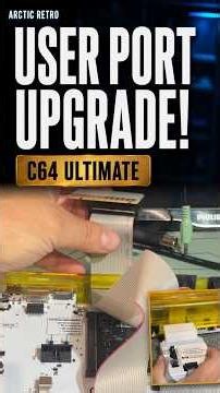 Installing the C64 Ultimate USER PORT extension and port cover #retro #commodore64u