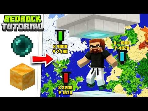 TUDO sobre o NOVO TELEPORTE do Minecraft Bedrock | Bedrock Tutorial #3