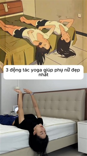 3 động tác yoga giúp phụ nữ đẹp hơn nên tập trước khi ngủ#yoga #baitapyoga #congai #tapyogatainha #viral