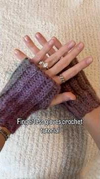 Fingerless gloves crochet tutorial part 1