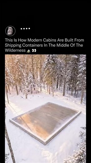🗿🩵 on Instagram: "If you ever wanted to live completely off the grid, this is exactly how it’s done.🌲🏡 This home doesn’t start with lumber or bricks. It starts with industrial shipping containers, engineered off-site in controlled facilities where structural cuts, reinforcements, insulation channels, and load paths are planned down to the millimeter. That precision removes weather delays, reduces material waste, and allows critical systems to be integrated before the structure ever reaches t