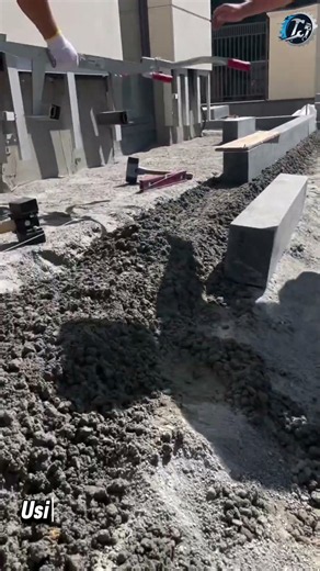 Installing Curb Stone with Lifting Clamp 🏗️ #CurbInstallation #Hardscaping #Construction