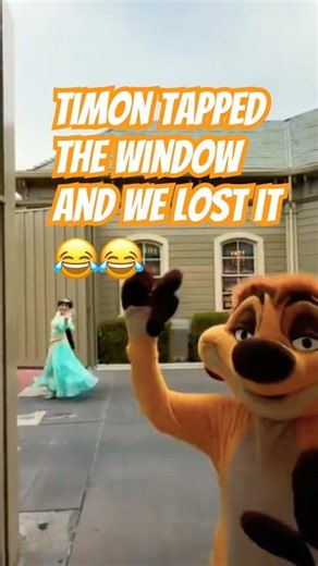 Why Timon is the funniest character at Disney World #DisneyWorld #Timon #Shorts