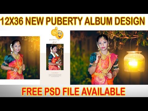 Puberty album design12x36 | New puberty album design psd file Free download..