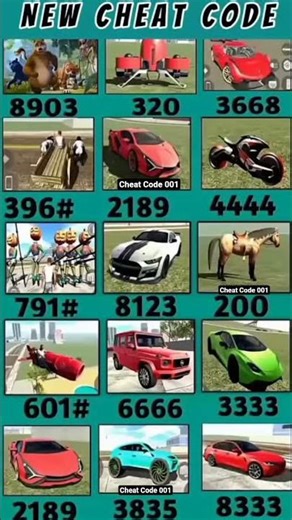 Indian Bikes Driving 3D || All NEW CHEATS CODES #shorts #short