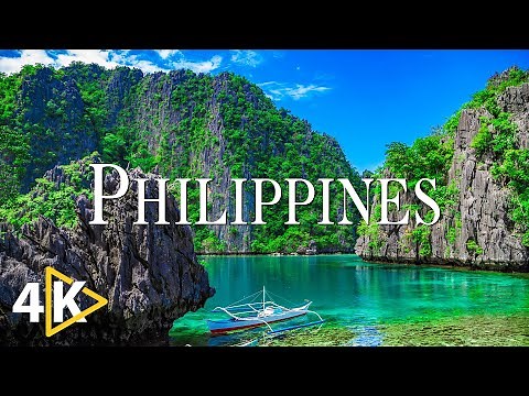 FLYING OVER PHILIPPINES (4K UHD) - Calming Music With Beautiful Nature Video - 4K Video Ultra HD