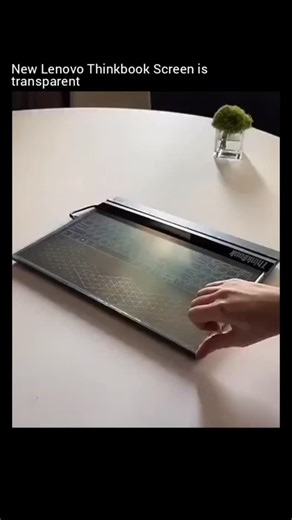 BrnFact on Instagram: "“This is Lenovo’s transparent laptop concept, featuring a 17.3-inch Micro LED display with up to 55 percent transparency. Instead of blocking the view, digital interfaces appear layered over the real world, blending physical and virtual space. The transparent keyboard can also function as a drawing surface, hinting at new ways to interact with spatial and augmented content. While still a prototype, it offers a glimpse into how future computers may integrate digital informa