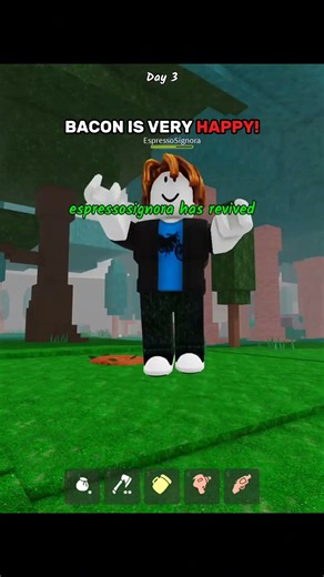 Cute Bacon Story #shorts #roblox #99nightintheforest