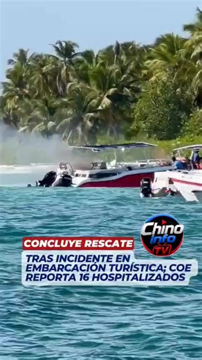 El Centro de Operaciones de Emergencias (COE) informó la conclusión oficial del operativo de búsqueda, rescate y verificación desplegado tras incidente ocurrido en una embarcación turística mientras navegaba frente a las costas de Bayahíbe. De acuerdo con el informe oficial, 23 personas resultaron heridas como consecuencia en el hecho. De ese total, 16 pacientes permanecen ingresados en el Centro Médico Central Romana y 7 reciben atención especializada en el Hospital Canela I, donde continúan ba