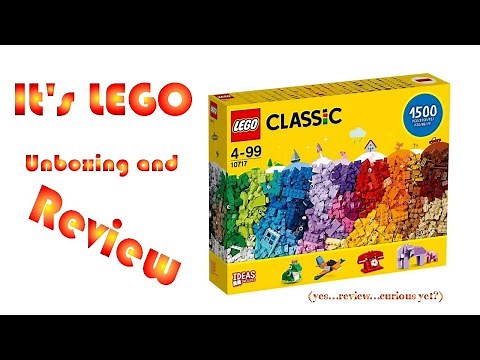 LEGO Classic Bricks 1500 pcs 10717 - Unboxing and Review
