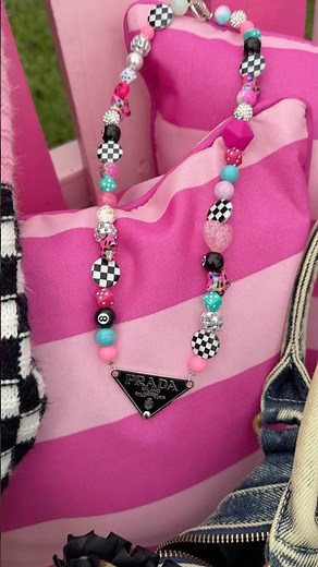 DIY Chunky Prada Beaded Necklace #jewelry #bracelet #diy