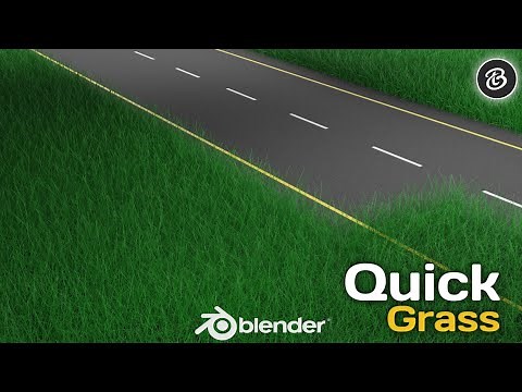 Low poly Grass in Blender | Quick Grass for blender scene