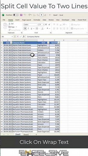Excel Magic : Line Break In Excel