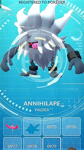 I evolved Annihilape in pokemon go
