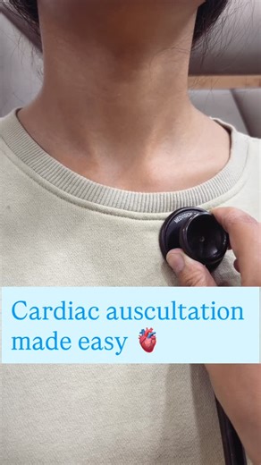 Dr.physiogirl | Cardiac auscultation 🫀#medical #physio #reach #reelsgrowth #boostyourreels | Instagram
