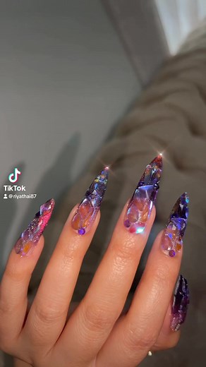 97K views · 1.7K reactions | #riyacateyegel #C18#C03#R19 Aurora Crystals ️RiyasNails.com | Riya's Nails | Facebook
