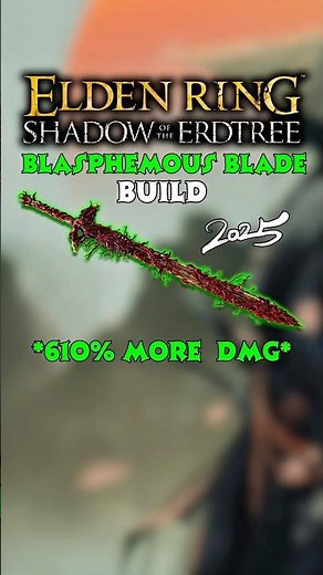 The Most INSANE Faith Build in Elden Ring this 2025 - Elden Ring Blasphemous Blade Build #eldenring