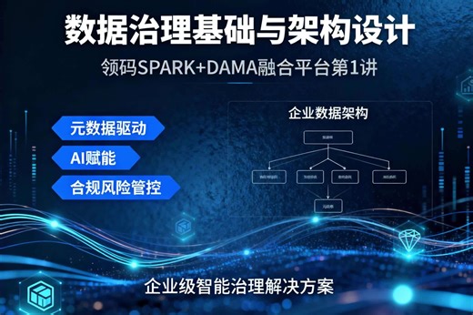 领码 SPARK+DAMA 企业数据治理新范式：数据治理基础与架构设计