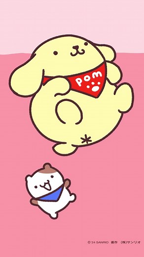 かまって～！ #ポムプリアニメ #ポムポムプリン #POMPOMPURIN #sanrio #폼폼푸린 #犬のいる生活 #犬動画 | ポムポムプリン