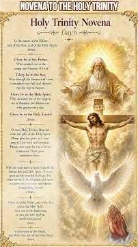Novena to the Holy Trinity — Day 6 ✨🕊️🔥 | Prayer Card 💛