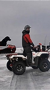 7.7K views · 35 reactions | Best vehicle for Ice Fishing - Lake Simcoe local @mlivingston11 explains his Honda Rubicon 500 modifications that makes it perfect for the conditions he face! #hondarubicon #hondarubicon500 #icefishing #lakesimcoe #atv #honda #whitefish #laketrout #perch @hondaoutdoors | Taro Murata-FishCity Tours | Facebook