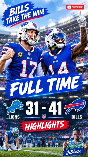 Detroit Lions vs Buffalo Bills 31-41 HIGHLIGHTS | NFL Full Time