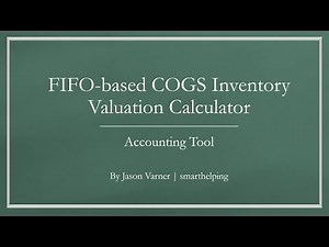 FIFO Cost of Goods Sold Calculator - Up to 5 SKUs