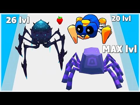 MAX LEVEL in Insect Evolution Run game | Big update 🕷 NEW SPIDERS