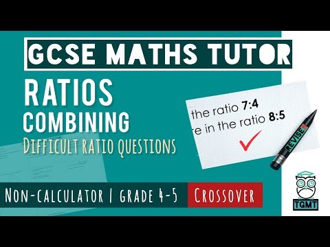 Combined Ratios for Paper 1 Non Calculator | Crossover GCSE Maths 14th May 2026 | REVISE9