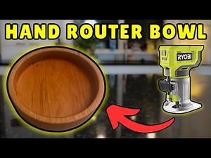 How to Make A Bowl with a Hand Router // Surprisingly Easy
