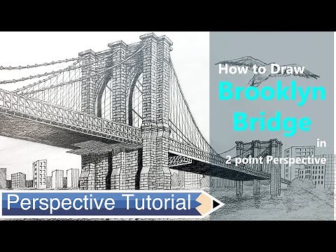 How to Draw the Brooklyn Bridge in Perspective